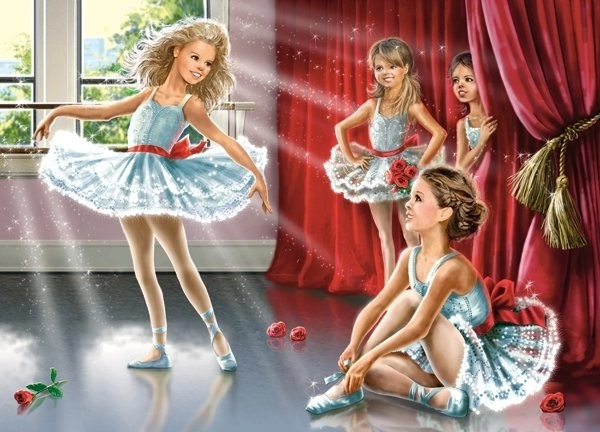 Puzzle Baletná trieda 120 dielikov