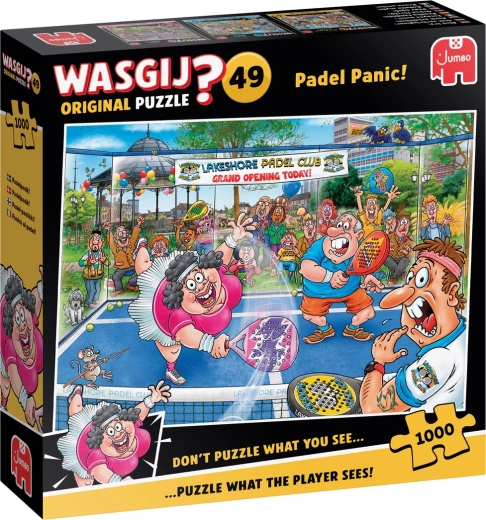 Jumbo Wasgij Original 49: Panika na padeli! puzzle 1000 dielikov