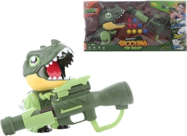 Strelecká sada s dinosaurom a penovými loptičkami na batérie