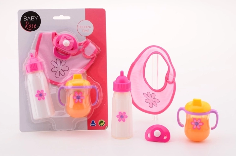 Baby Rose čas jedla – herný set pre bábiku - 1 kus