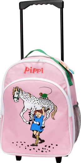 Detský kufor na kolieskach Pippi, ružový
