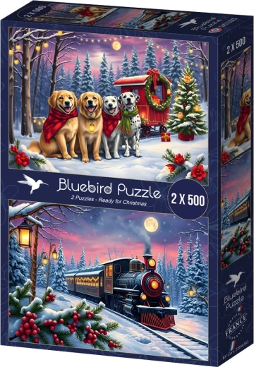 Bluebird puzzle Vianoce prichádzajú 2×500 dielikov