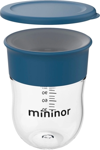 Mininor tréningový hrnček 220 ml blue whale - 1 kus