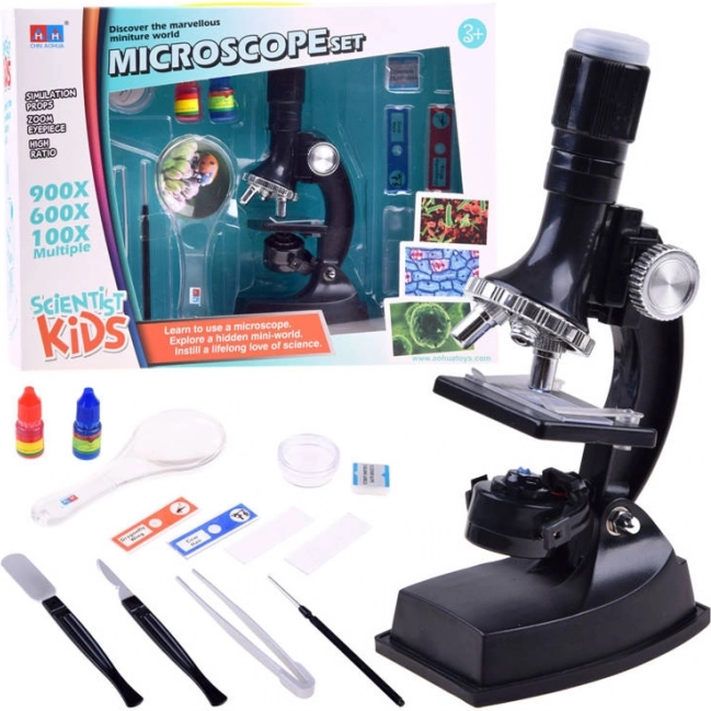 veľký vzdelávací mikroskopický set pre mladého vedca