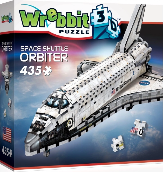 wrebbit 3d puzzle raketoplán orbiter – vesmírny raketoplán, 435 dielikov