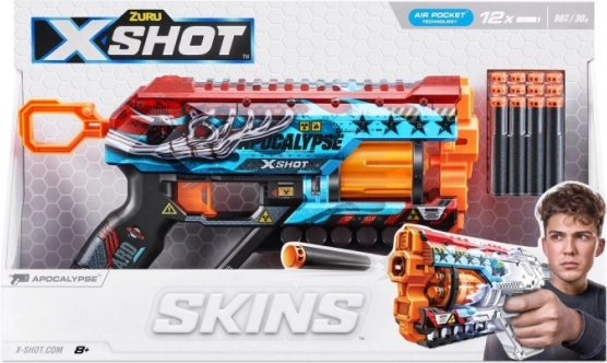 Penový blaster X-Shot Skins Griefer Apocalypse, 12 šípok