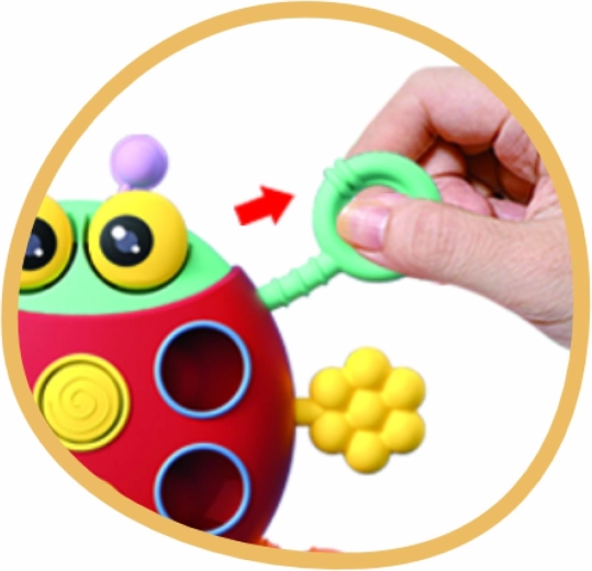 Ťahacie a otáčacie prvky na učenie príčina–následok