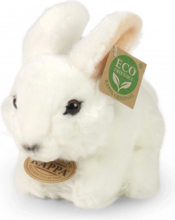 Plyšový biely králik 18 cm ECO-FRIENDLY