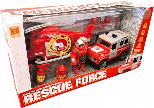Rescue Force detská záchranárska sada s helikoptérou, SUV a figúrkou