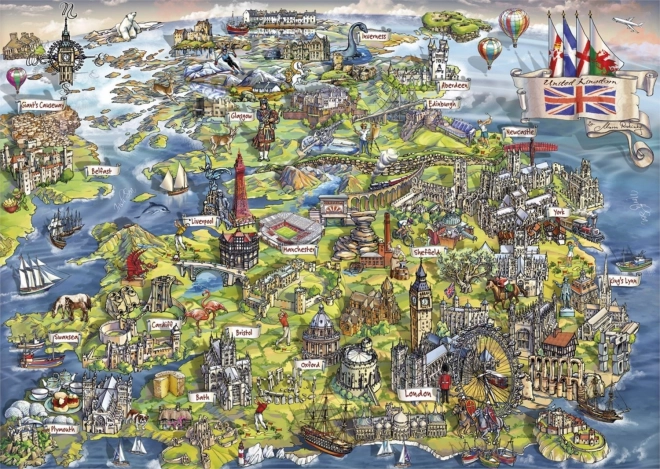 Puzzle Nádherná Británia 1000 dielikov