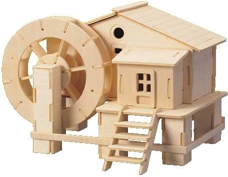 Drevené 3D puzzle Vodný Mlyn