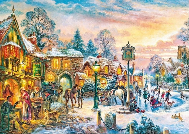 cherry pazzi puzzle zimné stmievanie 1000 dielikov
