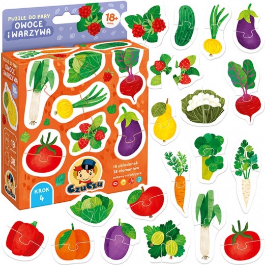 Párové hádanky - Ovocie a zelenina