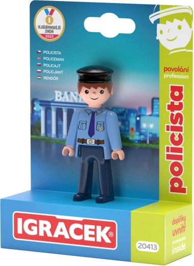 Efko Igráček policajt – povolanie, sada figúrky s doplnkami