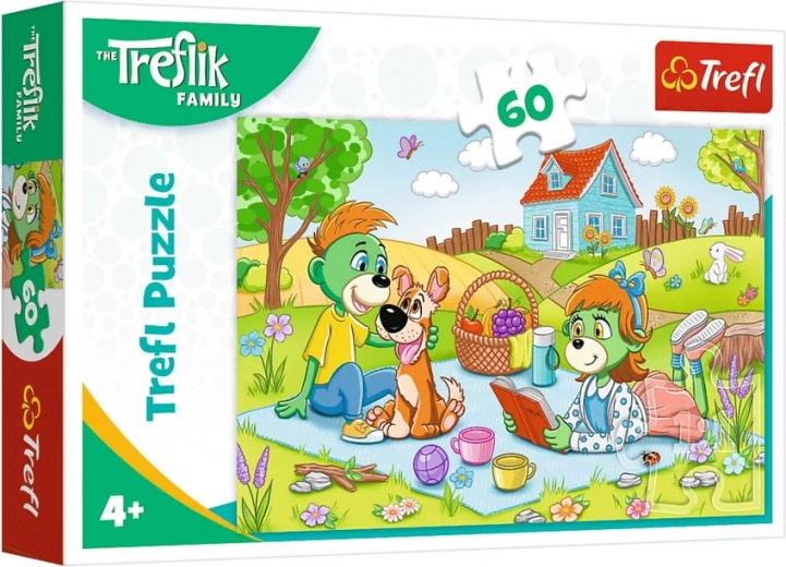 Puzzle Rodina Treflíkovcov 60 Dielikov