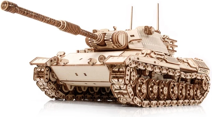 Realistický drevený model tanku Leopard 1