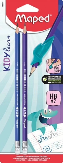 Sada grafitových ceruziek Maped Kidy Learn Finger Guide 2 ks