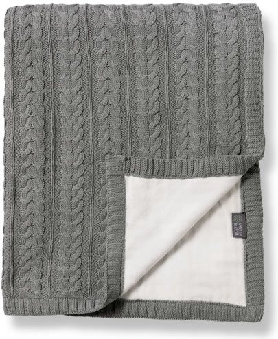 Vinter & Bloom obojstranná detská deka Cotton Cuddly Misty Grey