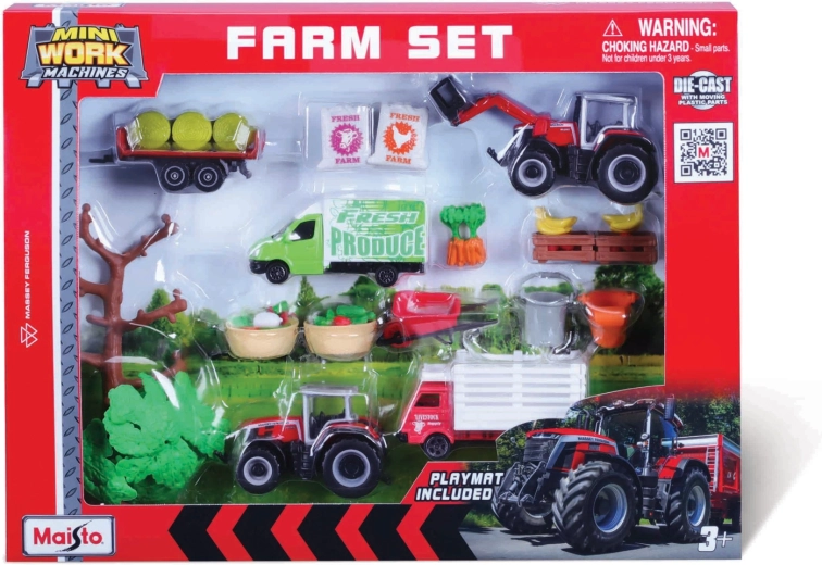 Maisto mega farmársky set Massey Ferguson