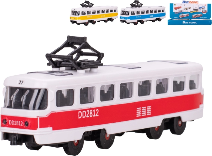 Detská električka na zotrvačník 17 cm