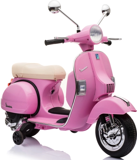 Detský elektrický skúter Vespa PX150 ružový