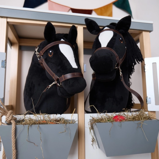 Bieco hobby horsing koník na tyči čierny veľkosť S