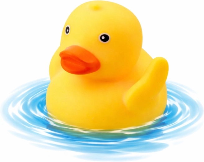 Plávajúca kačička pre radosť z kúpeľa