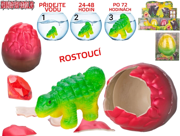 Dinoworld liahnuci sa a rastúci dinosaurus s drahokamom
