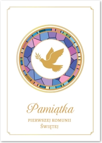 Pamiatka na prvé sväté prijímanie – album s vitrážou (fialové)