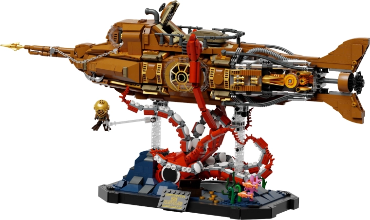 Dioráma s chobotnicou a stojanom