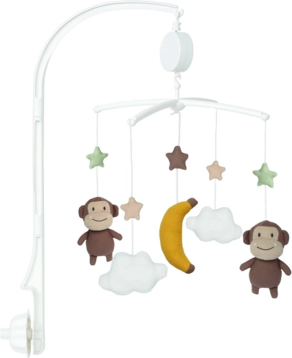 Hudobný kolotoč na postieľku s opičkami JABADABADO