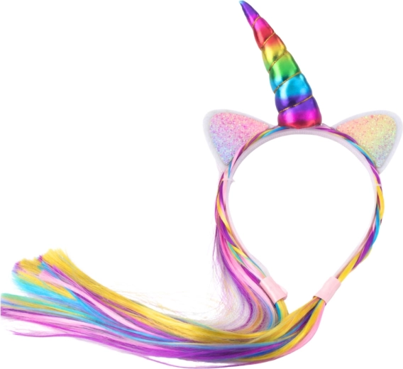 Dúhový roh a trblietavé ušká