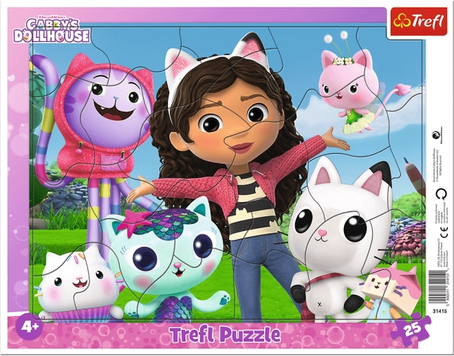 Puzzle 25 dielikov s rámčekom Spoznaj Gábi