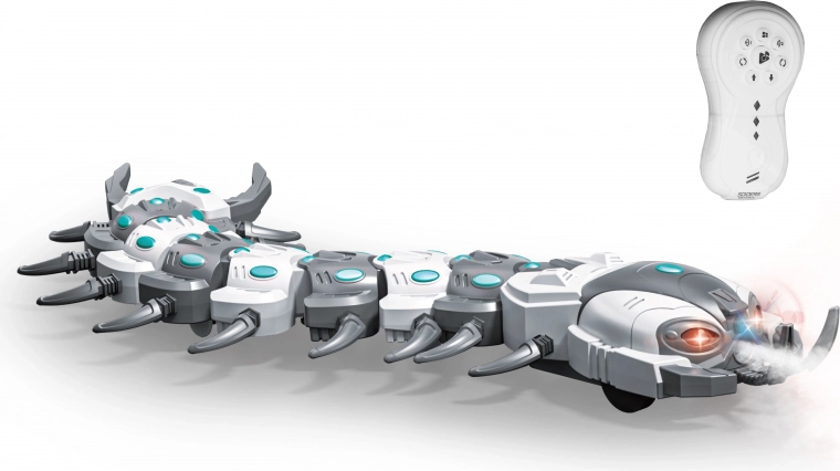 Stonožka na diaľkové ovládanie s parnými efektmi