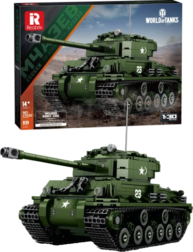 Stavebnica tanku M4A3E8 Sherman World of Tanks 1:48 (839 dielikov)
