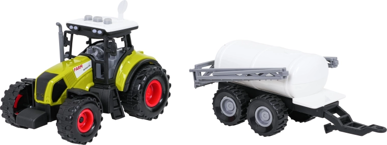 Traktor s cisternovým prívesom