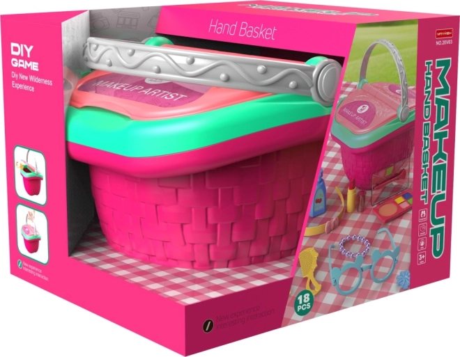 Herný set make-up košík pre malé parádnice