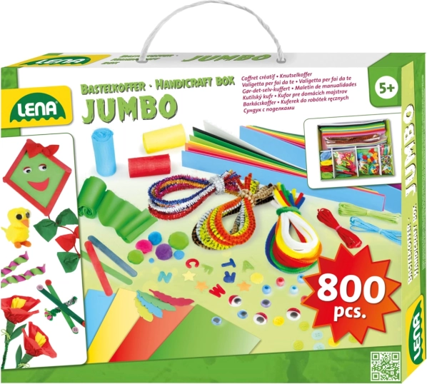 Lena Kreatívny kufrík Jumbo zelený pre deti