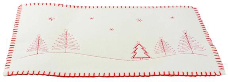 Plstené vianočné prestieranie TORO 45 × 35 cm – mix farieb