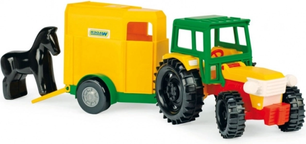 Traktor s prívesom pre kone Color Cars