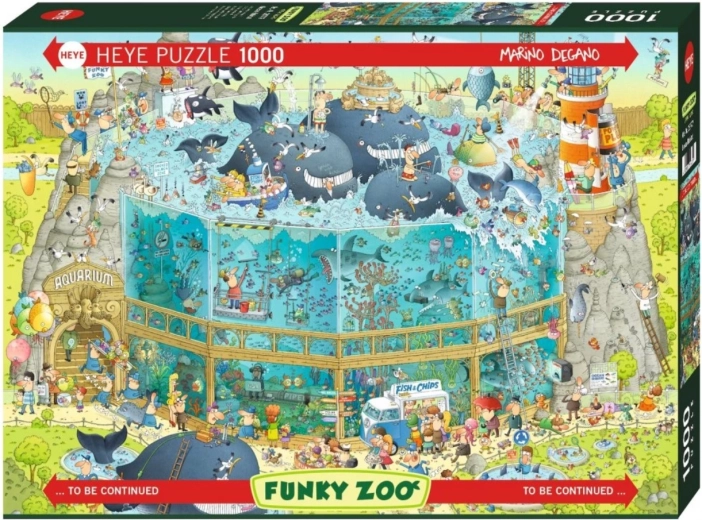 Puzzle HEYE Bláznivá ZOO: Expozícia oceán 1000 dielikov