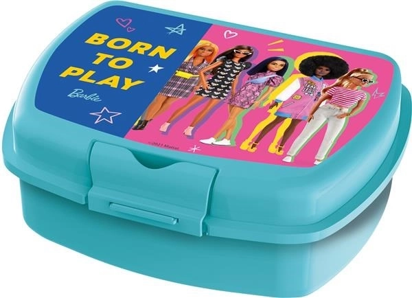 Desiatový box Barbie tyrkysový