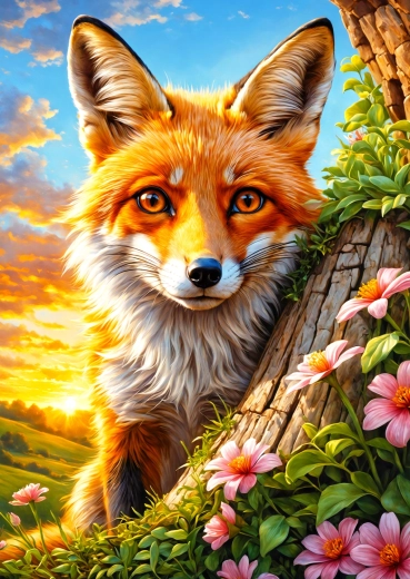 Puzzle Zvedavá líška 1000 dielikov