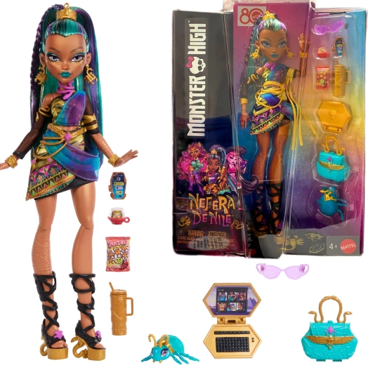 Monster High Nefera De Nile bábika 28 cm s doplnkami