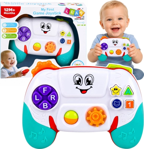 My First Game Joystick – interaktívny vzdelávací herný ovládač pre batoľatá so svetlami a zvukmi