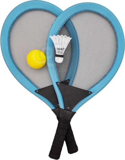 detská športová sada rakiet na tenis a bedminton Woopie