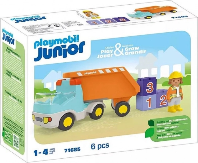 Playmobil Junior vyklápací nákladný voz s figúrkou
