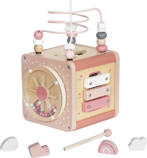 Drevená multikocka Montessori aktivačná a vzdelávacia