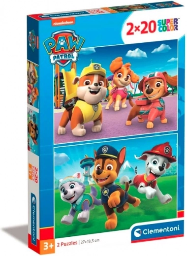 Puzzle 2×20 dielikov Paw Patrol