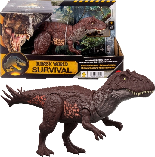 Interaktívny dinosaurus Jurassic World Metriacanthosaurus so zvukom a svetlom Mattel